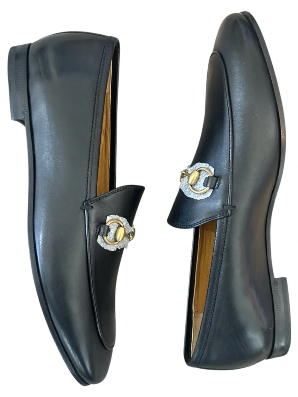 GUCCI NIB Horsebit Leather Loafers in Black Size 39 - Picture 2 of 8